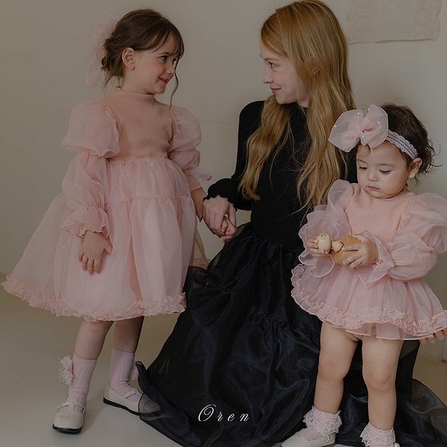 【取寄】oren｜severine organza dress (mom)｜セブリンオーガンジーワンピース(ママ)｜FREE｜mom｜26 autumn