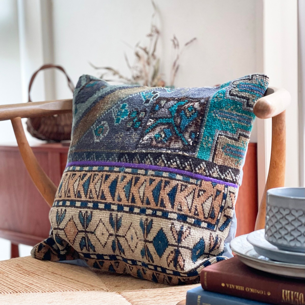 ヴィンテージラグクッションカバー vintage rug cushion cover 