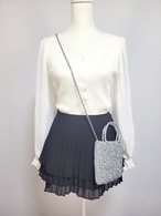 バルーンパフシフォンブラウス