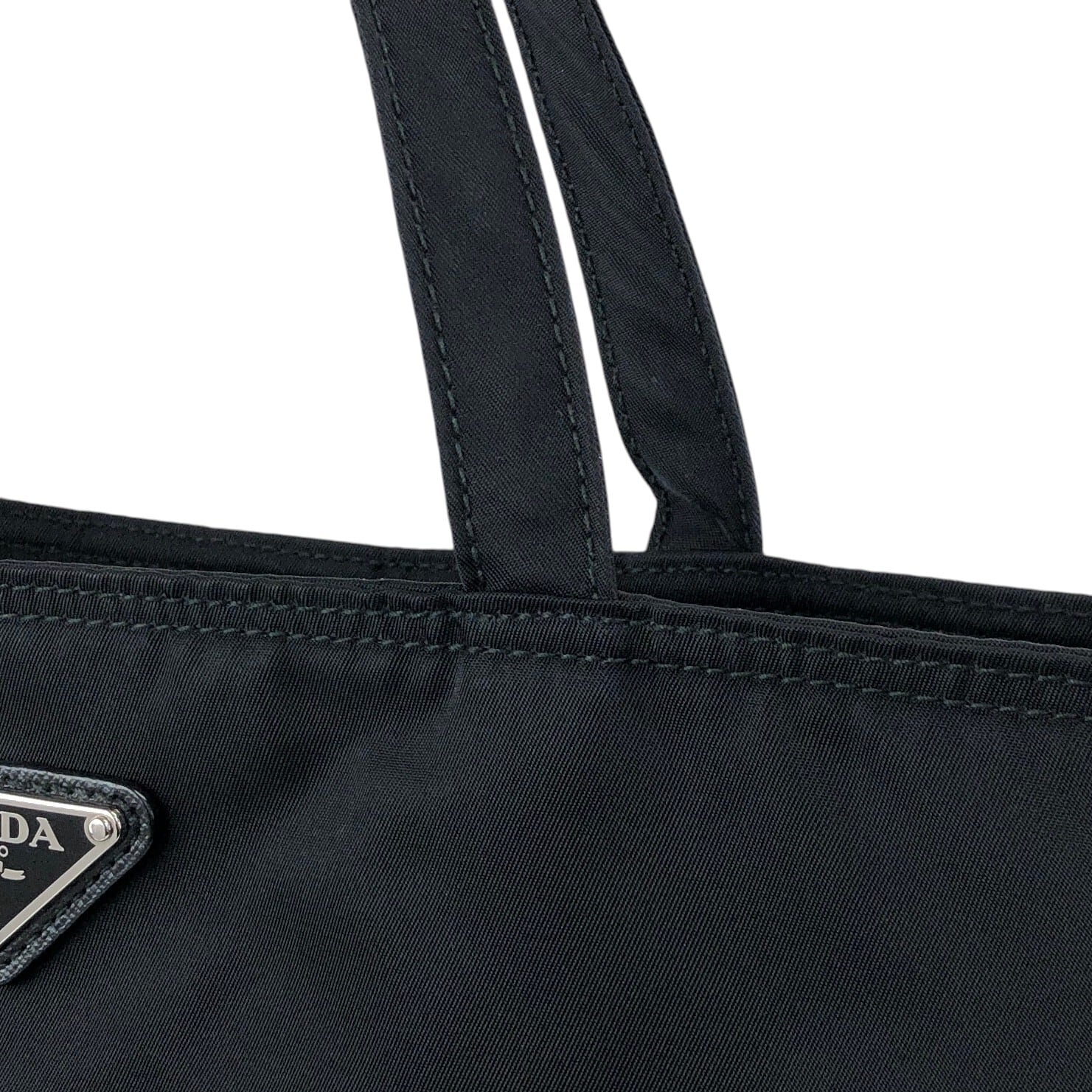 PRADA プラダ ハンドバッグ ブラック トライアングルロゴ ナイロン