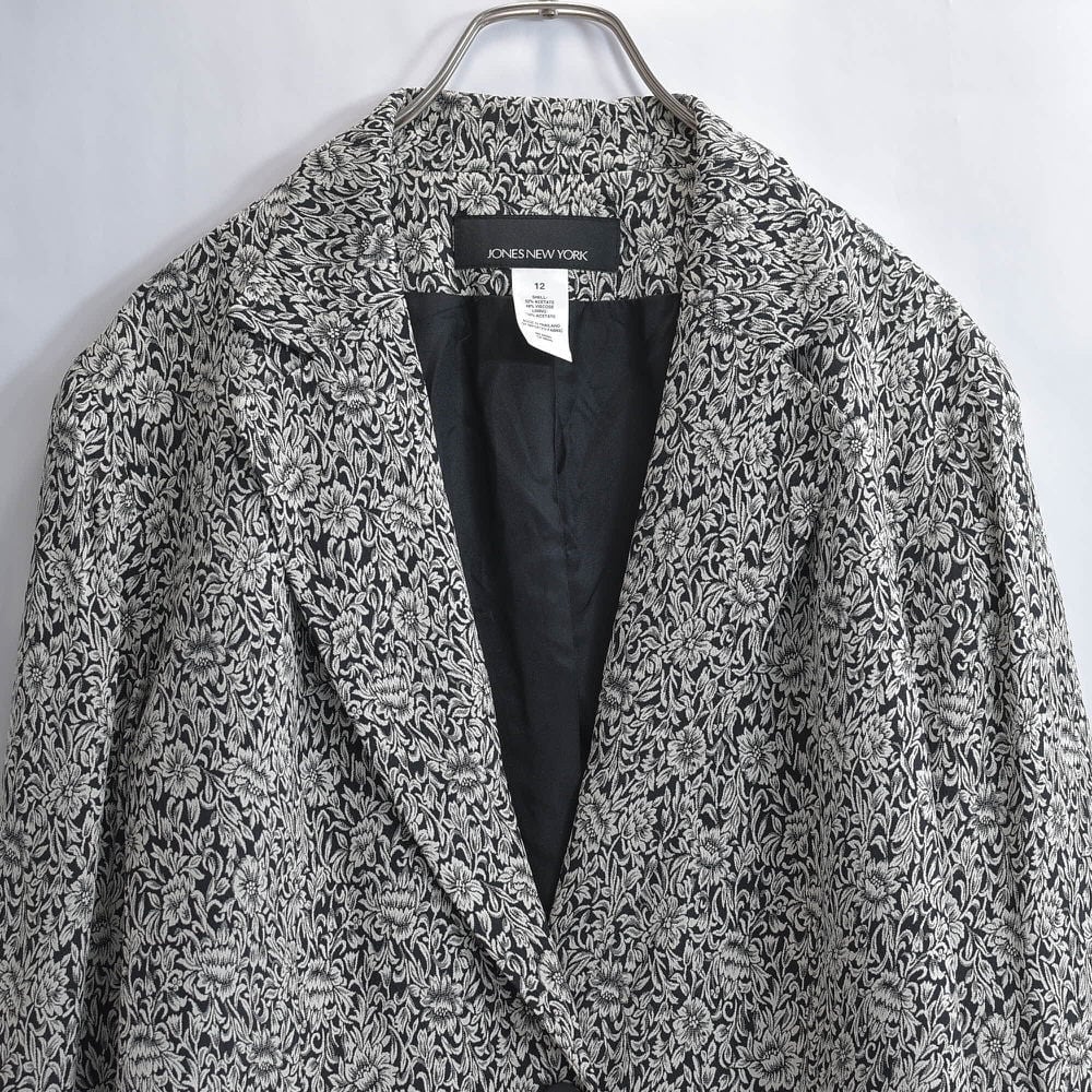 00s～ JONES NEW YORK フローラルパターン ジャガード
