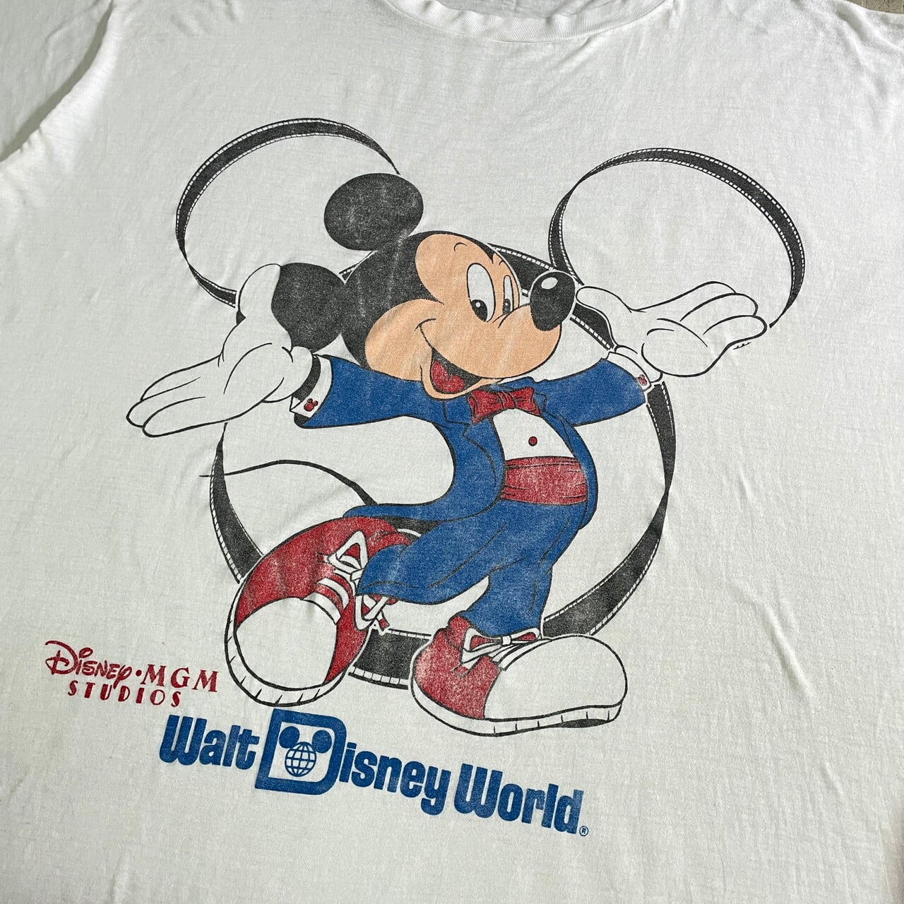 80's　Disney Vintage Mickey　ビッグTシャツ　USA製