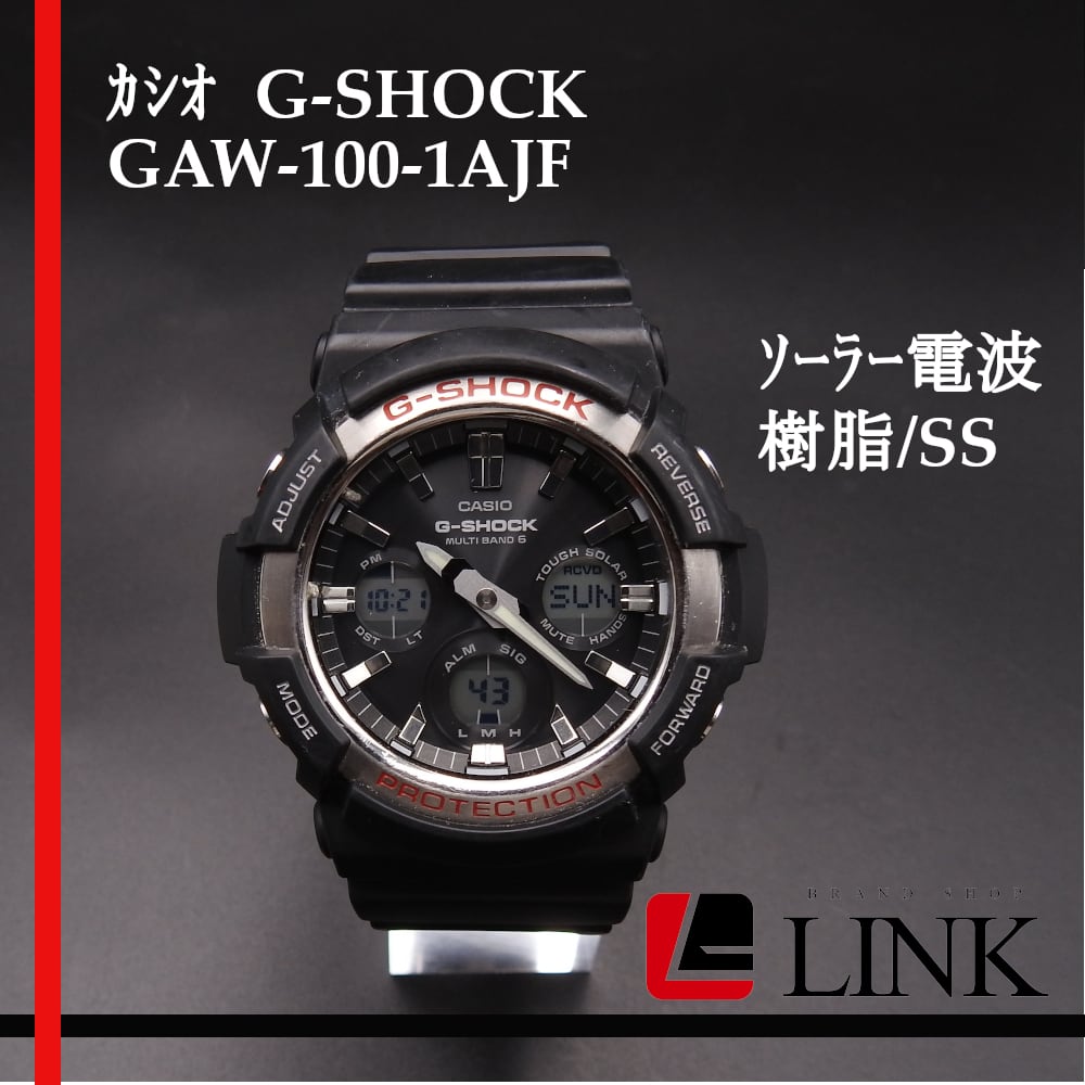 G-SHOCK 腕時計 GAW-100-1AJF ビッグケース タフソーラー