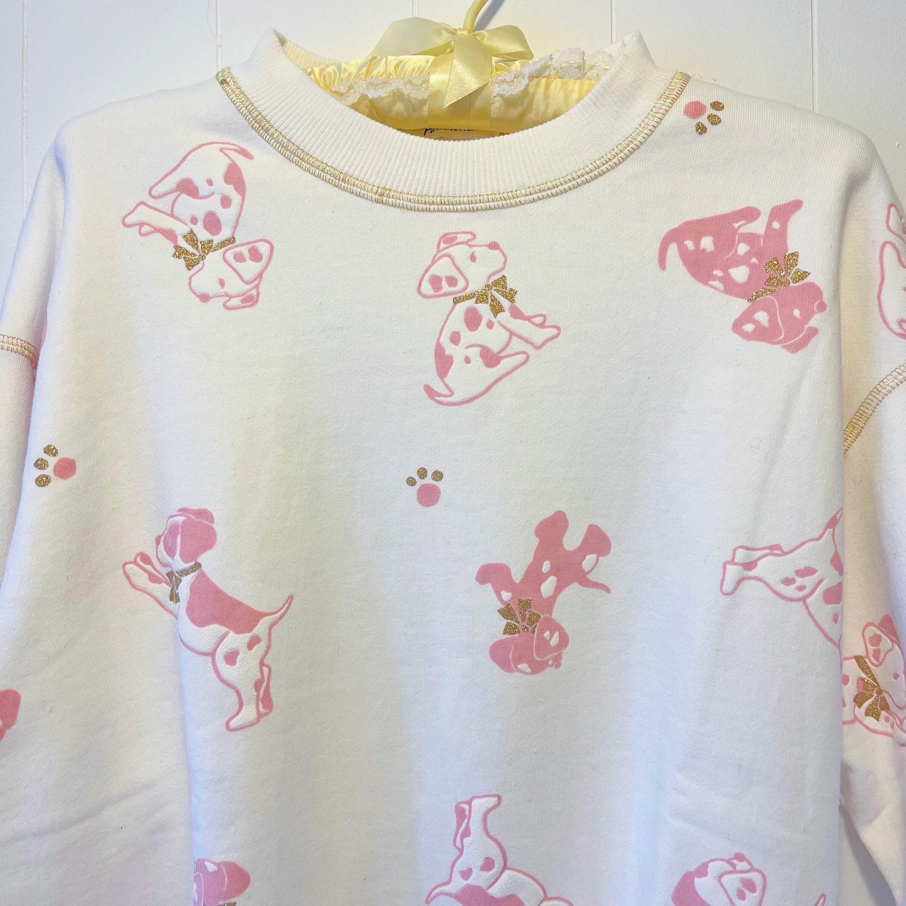 white dog lame sweat