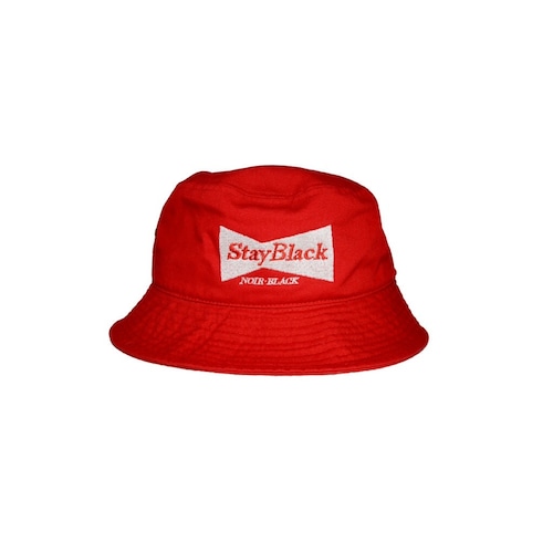 Stay Black BUD Logo Bucket Hat - RED