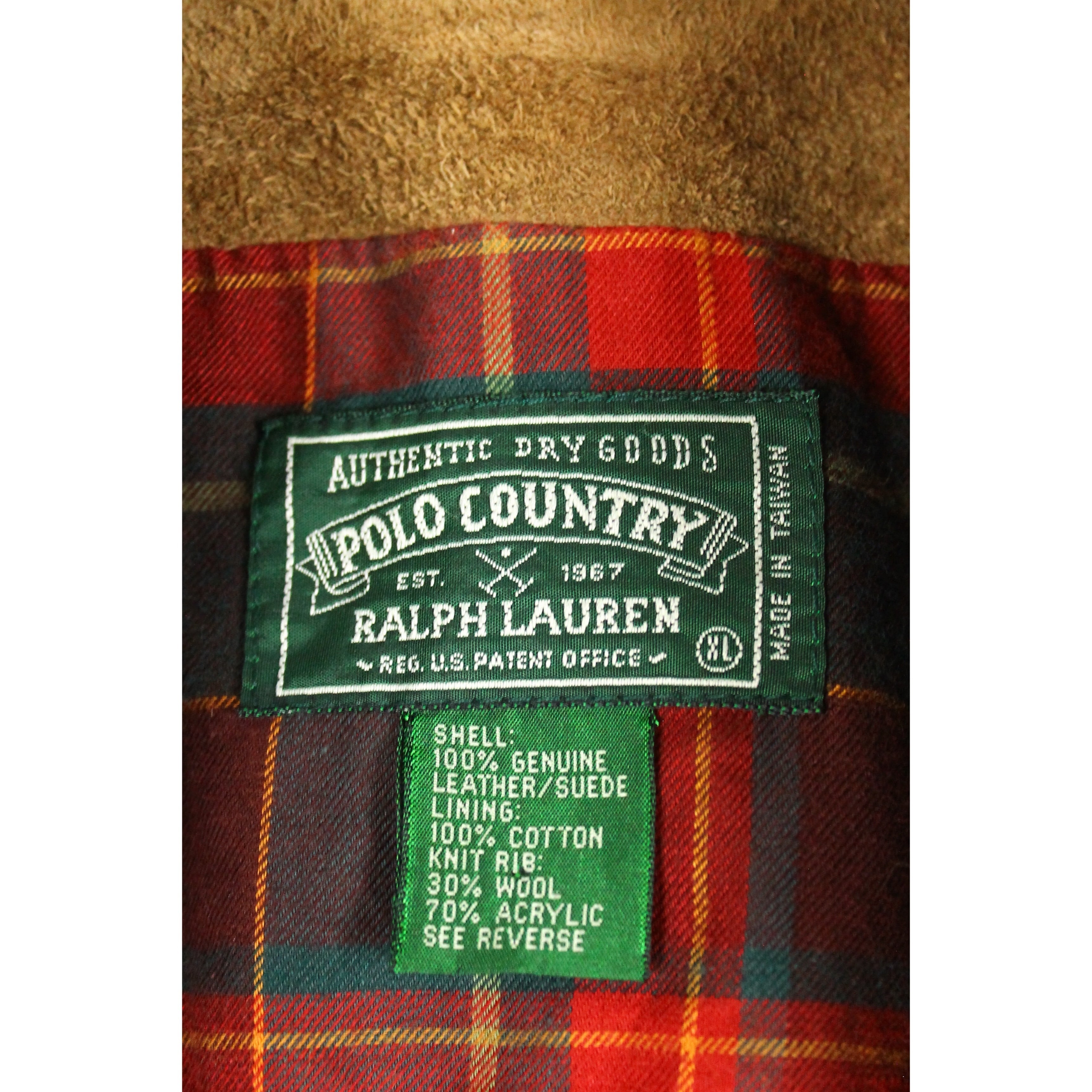 1990's POLO COUNTRY RALPH LAUREN スエードレザーブルゾン 【ME-0715