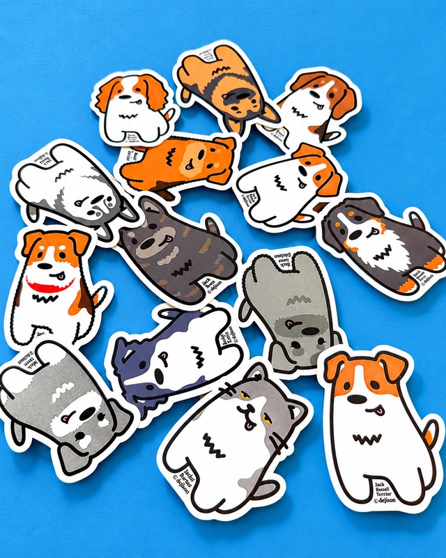 いぬ ねこ ステッカー