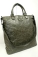 美品◆BALENCIAGA バレンシアガ CLASSIC SQUARE A4対応ビジネス可 クロスボディ 2way レザー トート バッグ カーキ◆ 通勤通学にも大活躍♪