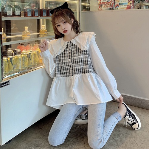 ✞ スタンダードツーピースシャツブラウス ロング レトロ スウィート ステッチ ✞ゴスロリ SM ミリ 甘ロリ クラロリ 和ロリ エレガント 黒ロリ 姫ロリ 華ロリ BB-BB82995835685