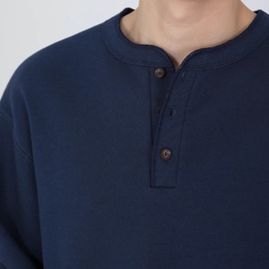 ヘンリーネックロングTシャツ　0825