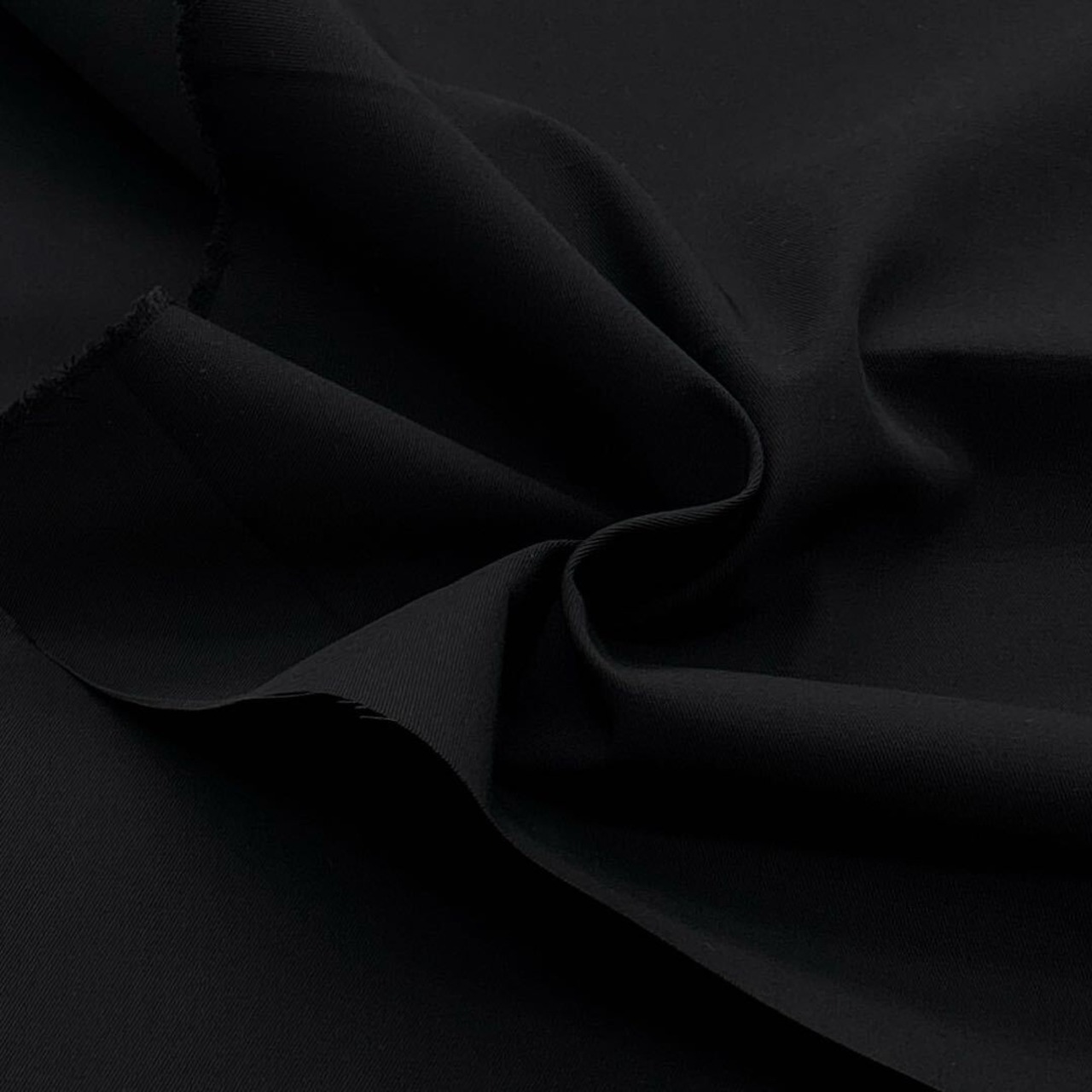 ★TB866◆2m◆綿ポリエステルややコシありツイル生地◆ブラック