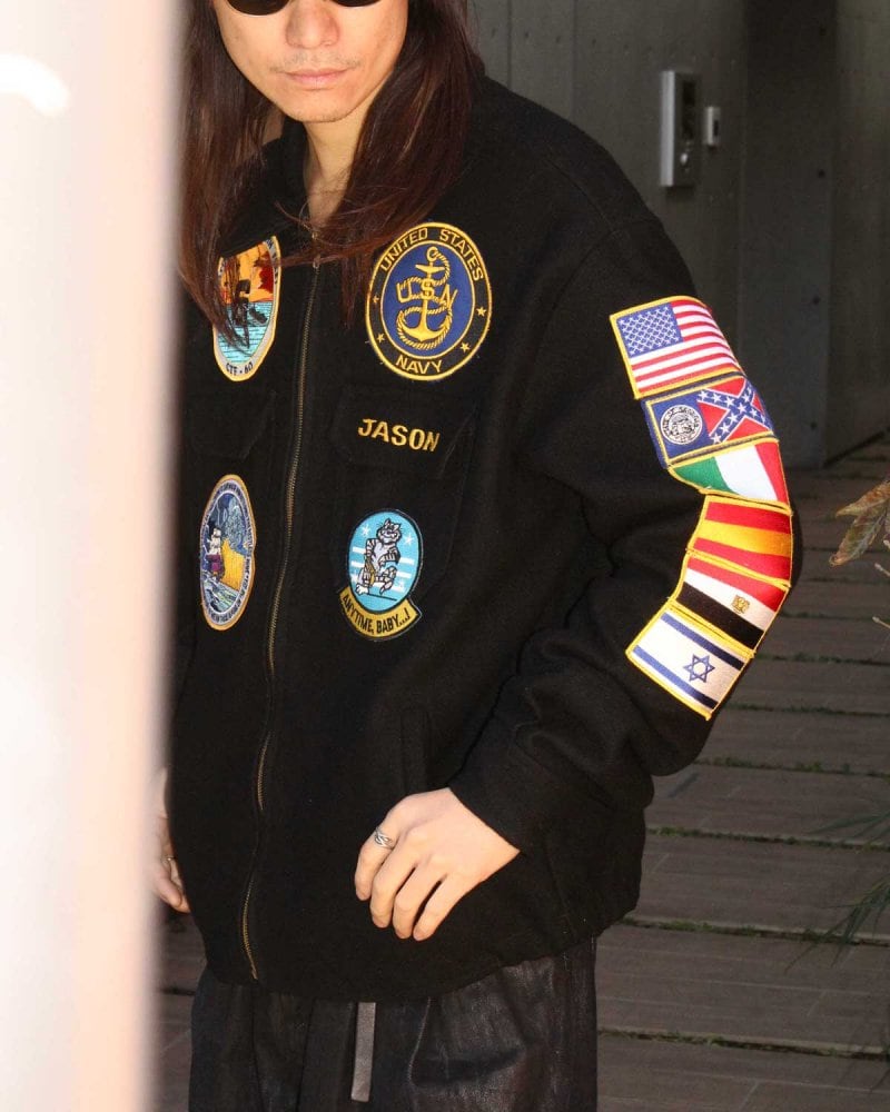 ジャケット・アウター Vintage Souvenir Tour Jacket US NAVY USS Vintage Souvenir Tour Jacket [US NAVY - USS 1992s-] POPEYE
