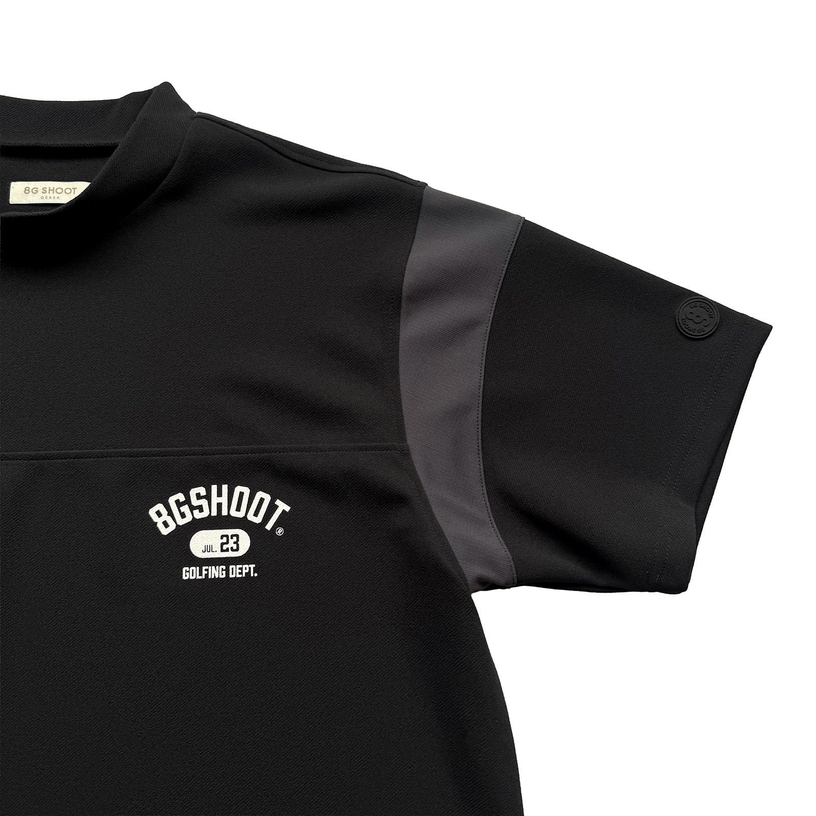 8gshoot dry football tee 8g shoot L 黒 COLLEGE LOGO MOCK NECK FOOTBALL SHIRT -BLACK- | 8G SHOOT WEBSTORE