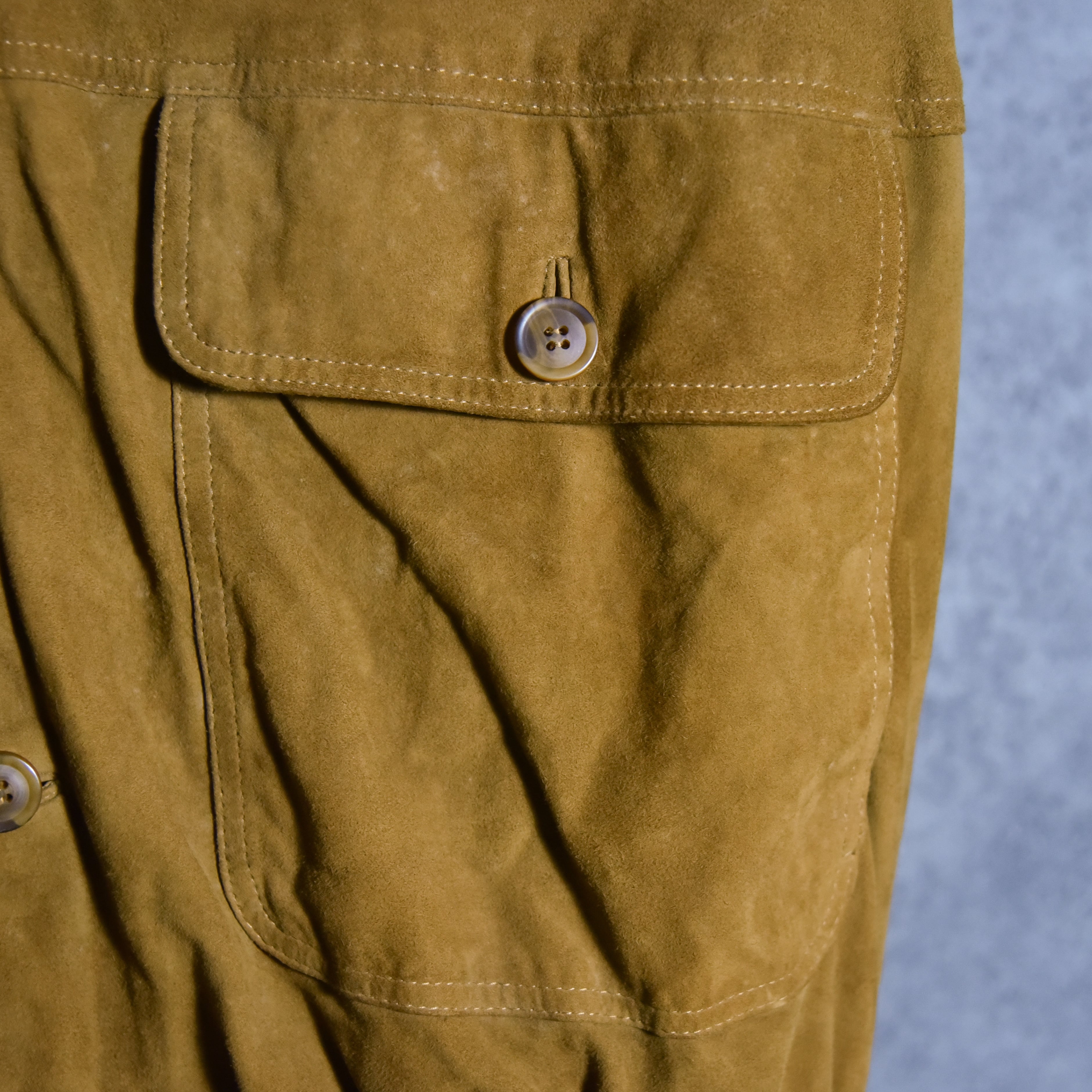 90s Italian Suede Leather Jacket VERA PELLE スエード レザー