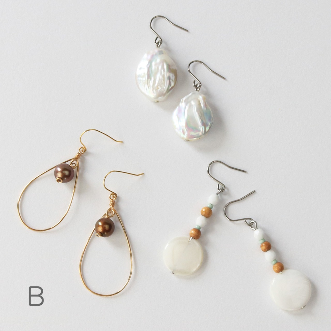 数量限定 ハッピーバッグ ピアス 3点セット mm1117