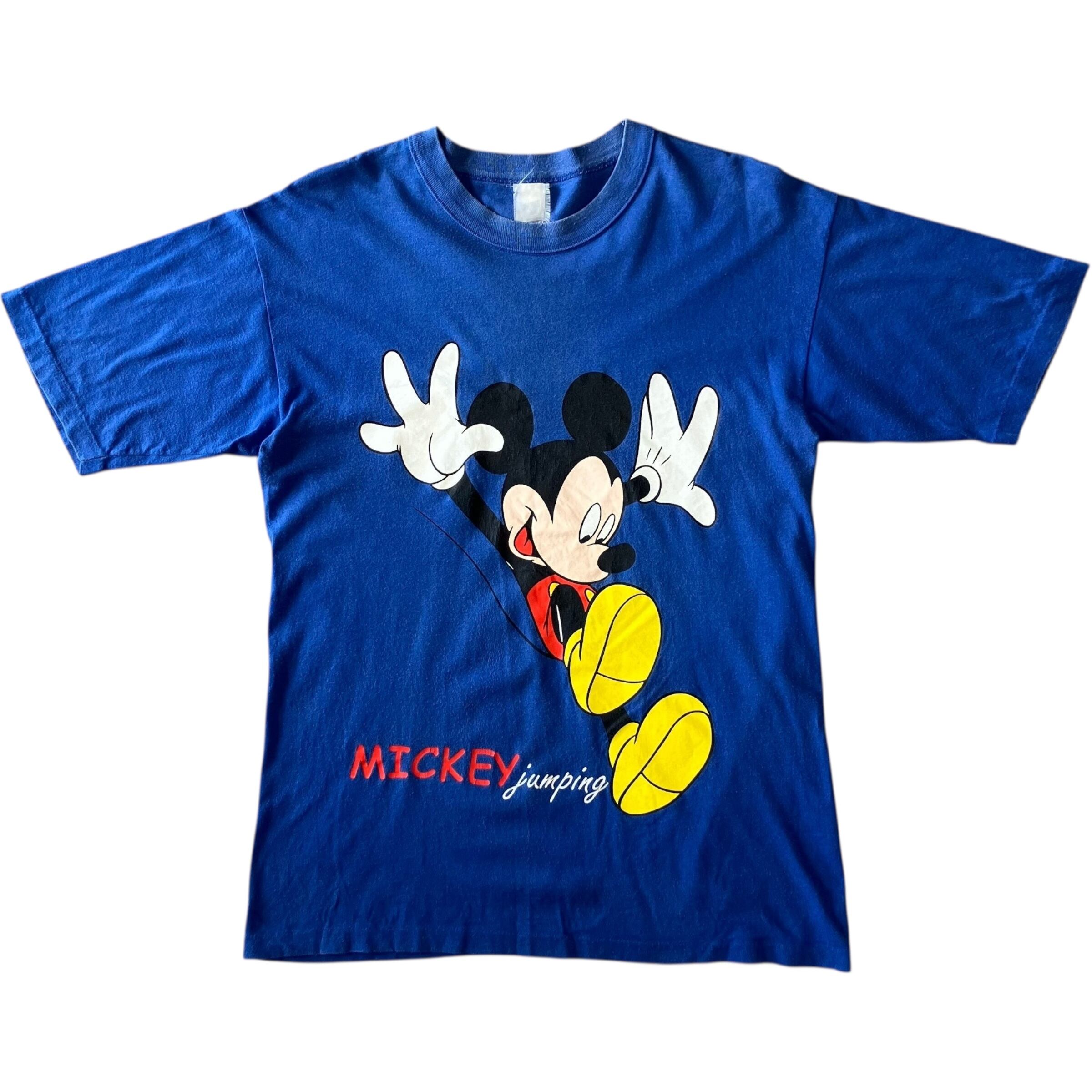 《M》disney mickey 90s bootleg プリントTee No.2285
