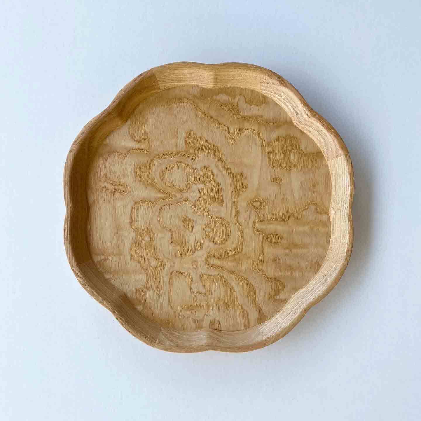 華トレー タモ玉杢×タモ | 市川木工SHOP