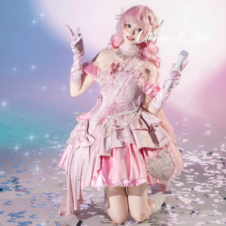 アイドル衣装 ロリィタワンピース フリルたっぷり ライブ向け｜WithU