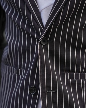 BELINDA STRIPE JACKET BLACK【BEL25-001A】
