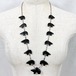 Vintage Southwestern Zuni Jet Bear Fetish & Heishi Beads Necklacese