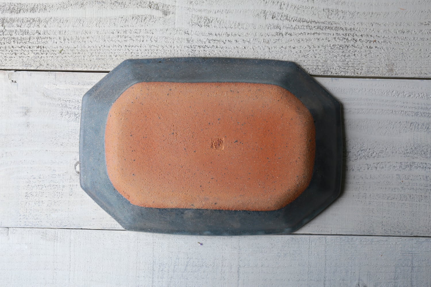 グレー釉 八角深鉢 大 | 古谷製陶所