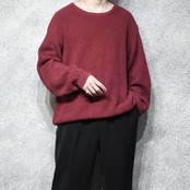 Eddie Bauer low gauge cotton knit burgundy