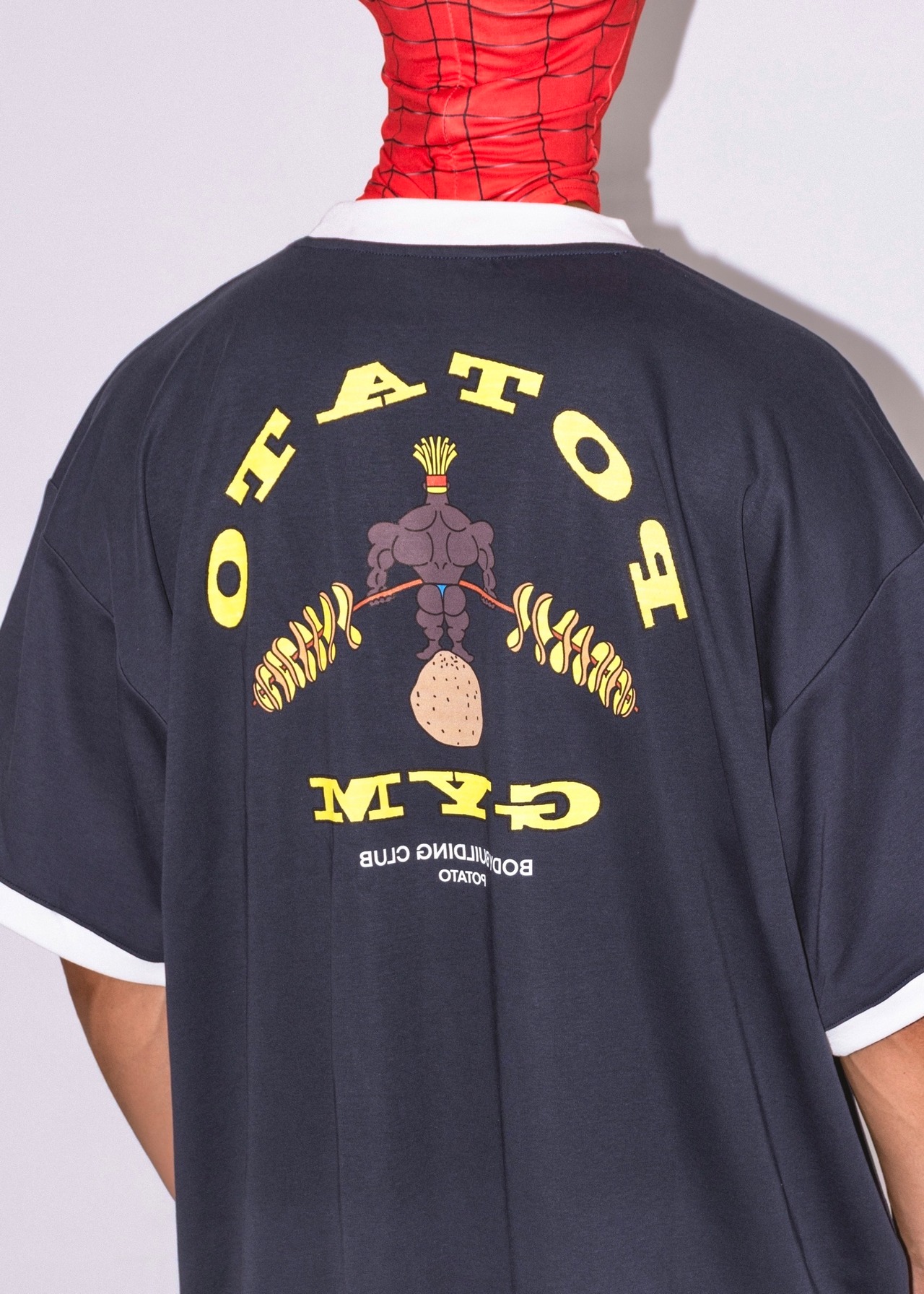 ポテトジムリンガーTシャツ ネイビー