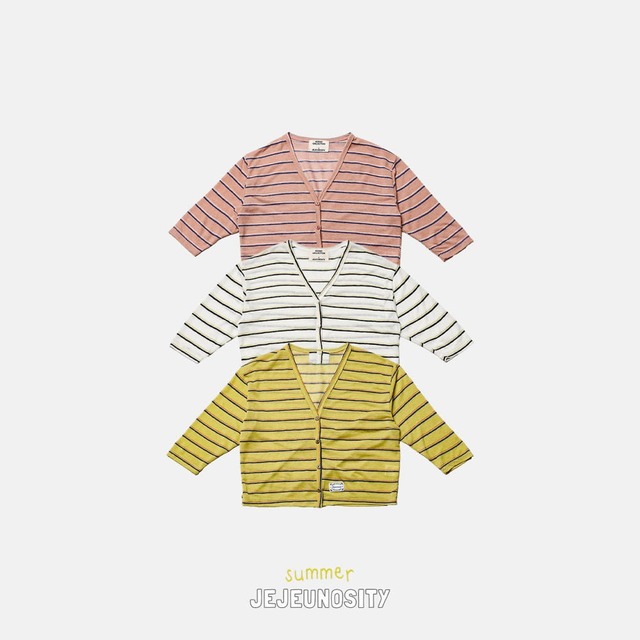 【取寄】jejeunosity｜very thin cardigan｜ベリーシンカーディガン｜XS-JM｜kids&jr｜26 summer