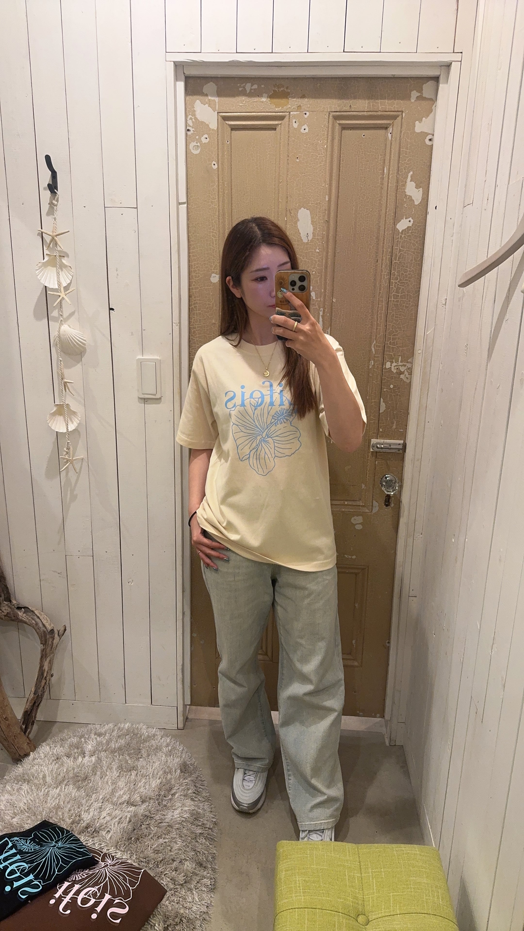 LIFE is ハイビスカス半袖Tシャツ ¥6,500+tax