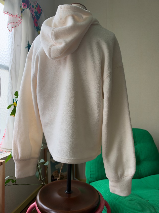 Fleece High-Neck Hooded Pullover