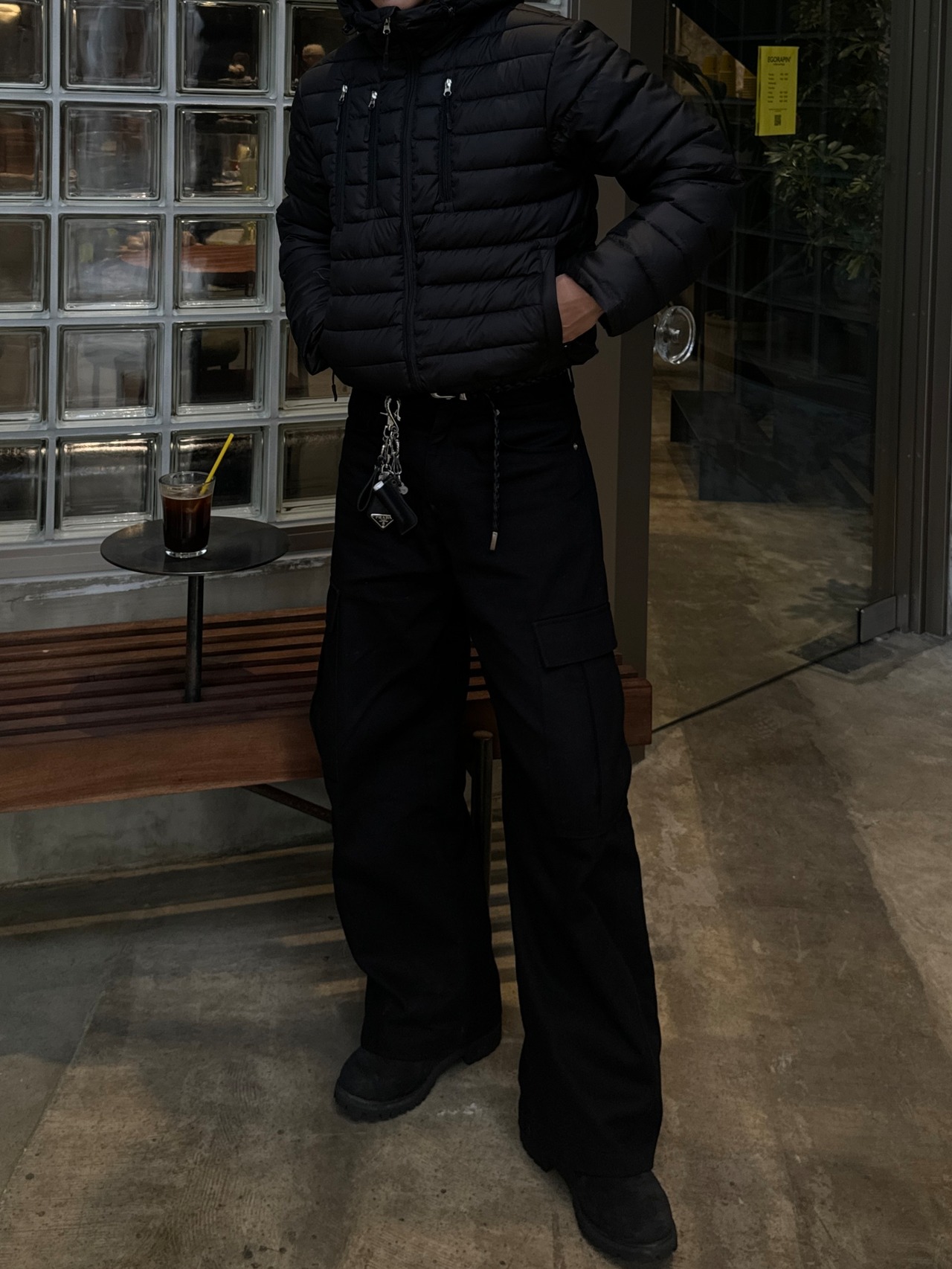 Lightweight Cropped Hooded Puffer Jacket (3color) - 19