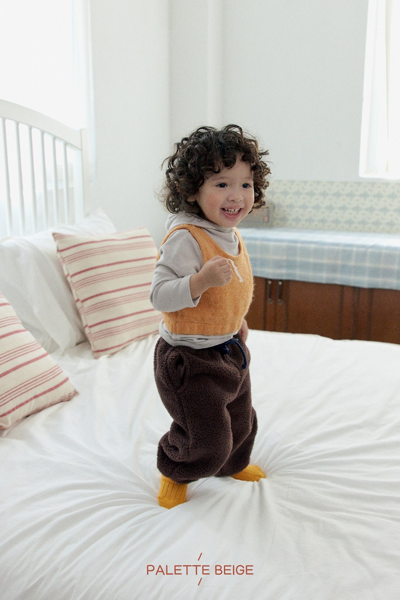 the beige［取寄］fur jogger pants 26winter
