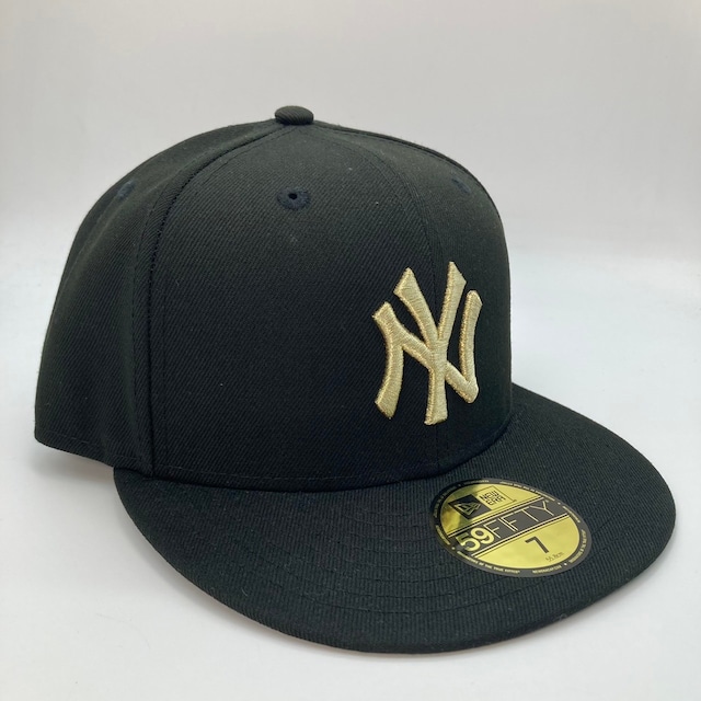 NEW ERA 59FIFTY/5950 ヤンキース　ブラック　メタリックゴールド