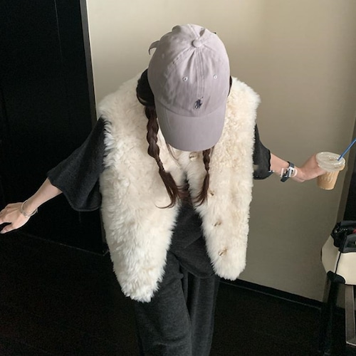 eco fur vest 10885 eco fur vest 10885