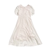 JILLSTUART ジルスチュアート レース 半袖 ロングワンピース サイズ M /ホワイト系 レディース フェミニン