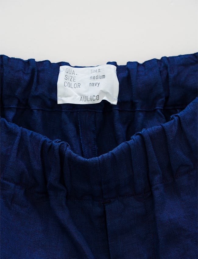 aulico : LINEN PANTS / NAVY | aulico