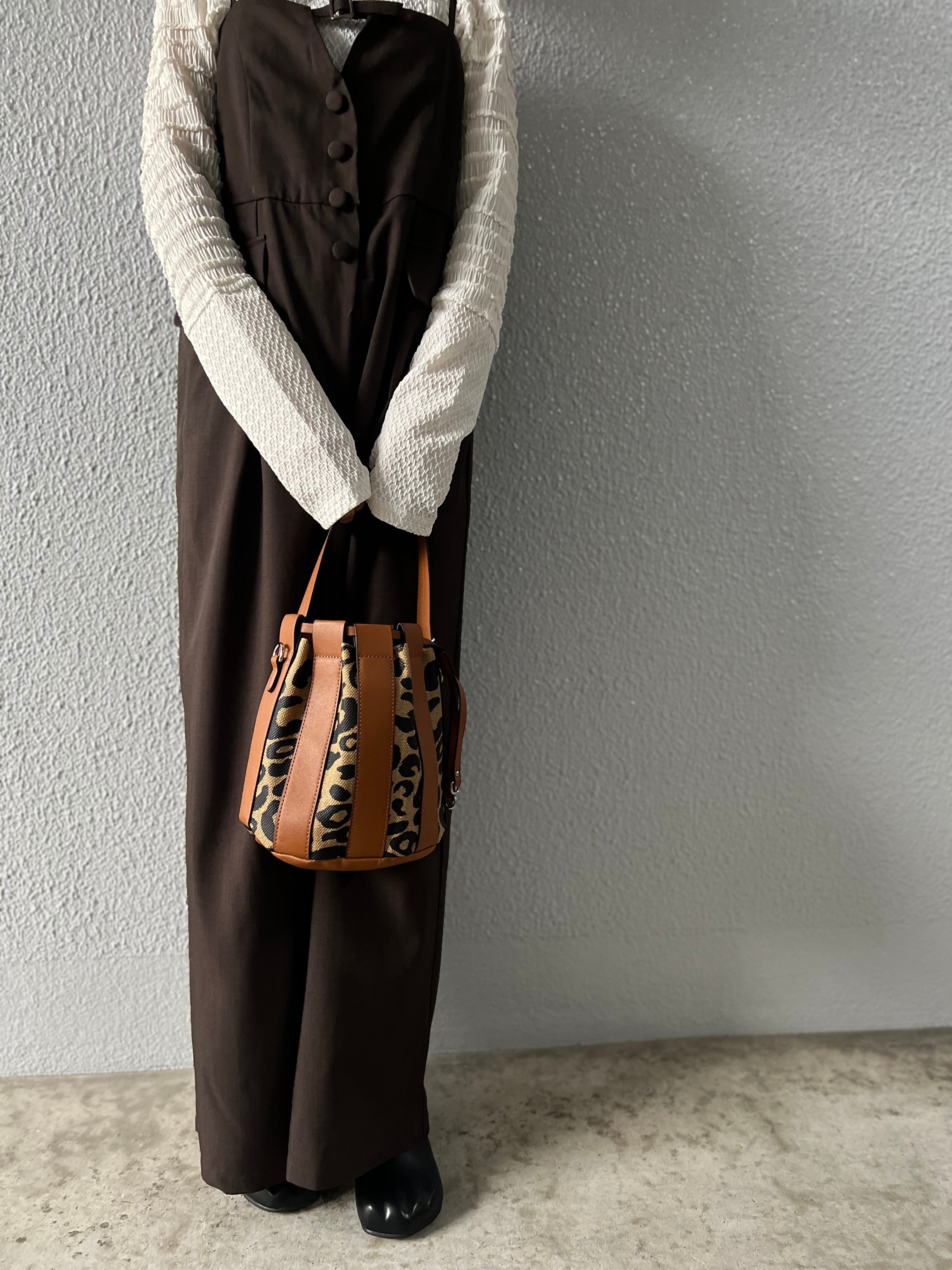 【SELECT】ヒョウ柄 ハンド・ショルダー 2WAYバッグ