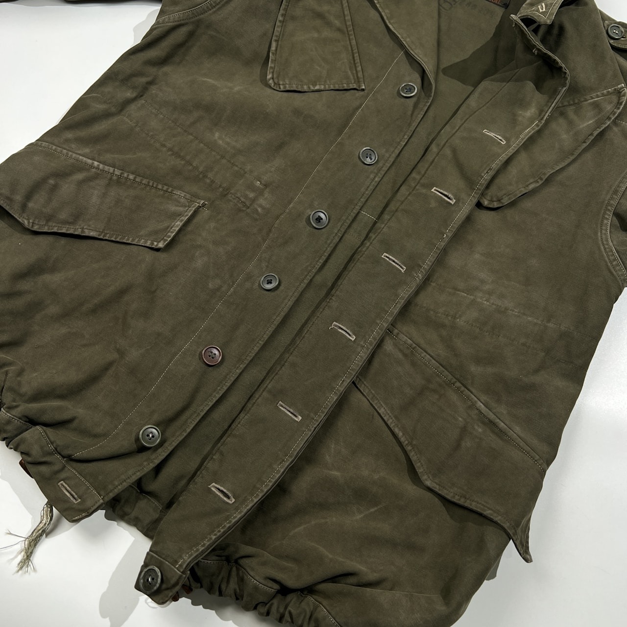 激渋 60s ビンテージ オランダ軍 ミリタリー フィールドジャケット /SEYNTEX/88-92/180 /カーキ系