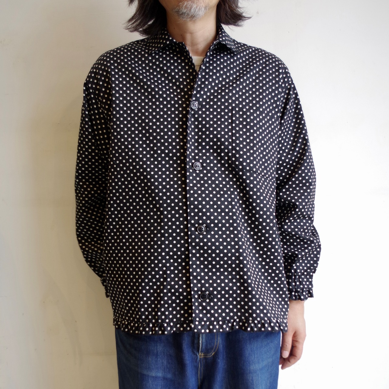 NICK GEAR  Dot Gather shirt