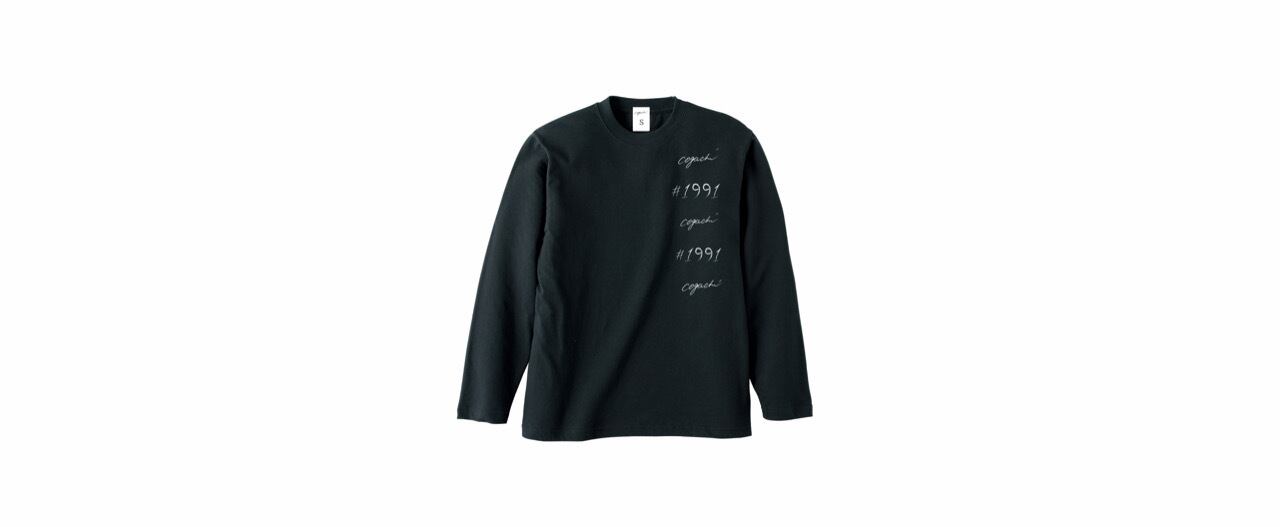 1991 coguchi logo long T-shirts (BLK)