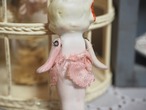 JAPANビスク　赤色リボン・ピンク服女の子（鼻欠け） 画像8