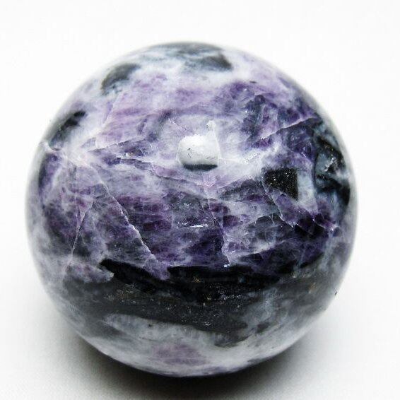 スファレライト 丸玉 60mm スフィア 置物 フローライト共生 一点物 151-7691