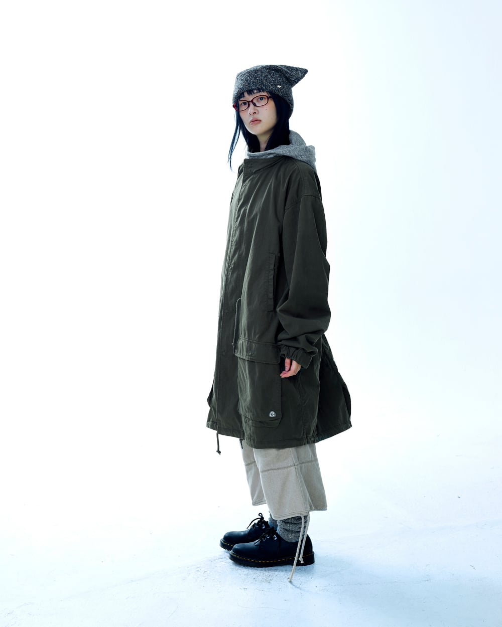 COYSEIO] WASHED MILITARY JACKET MUD KHAKI 正規品 韓国ブランド 韓国