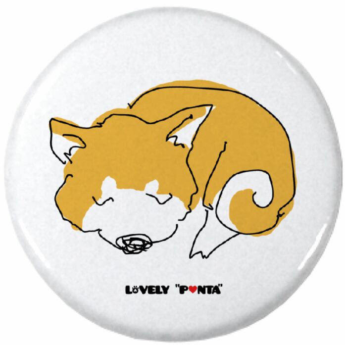 缶バッチ/すやすやぽん太/32ｍｍ