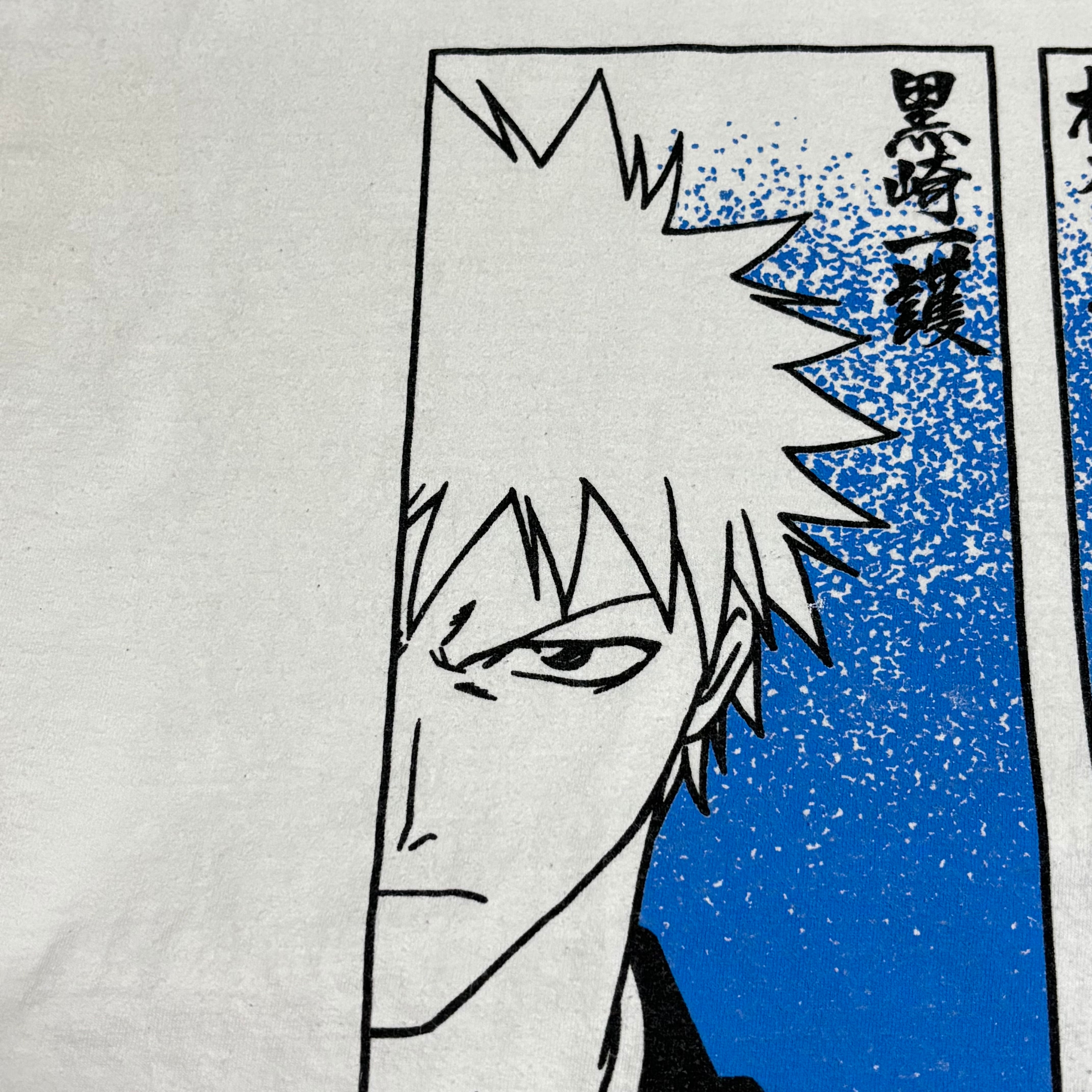黒崎一護 朽木ルキア BLEACH Tシャツ 20th ぴえろ Mサイズ 00s BLEACH ブリーチ tシャツ アニメ ANIME ジャンプ fruit of the