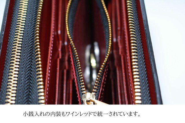 本革ウォレットバッグ　ダブルファスナー　商品番号 BS-001