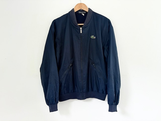 70s CHEMISE LACOSTE Cotton & polyester blouson MADE IN FRANCE