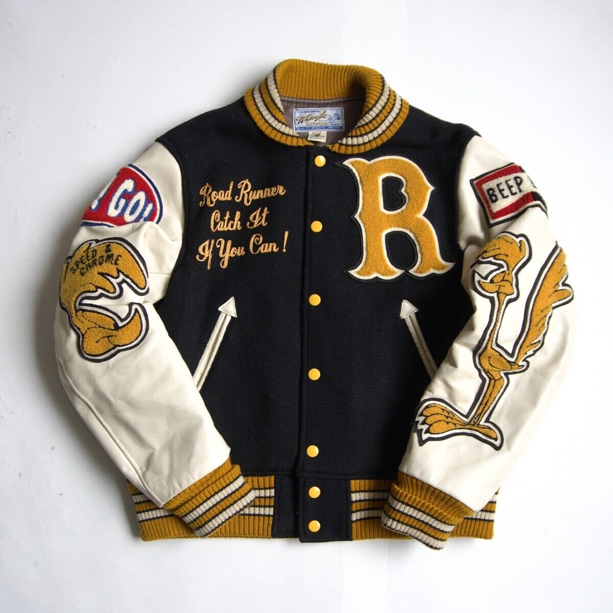 70s BUTWIN RAIDERS NFL ビンテージ レイダース 袖革レザースタジャン