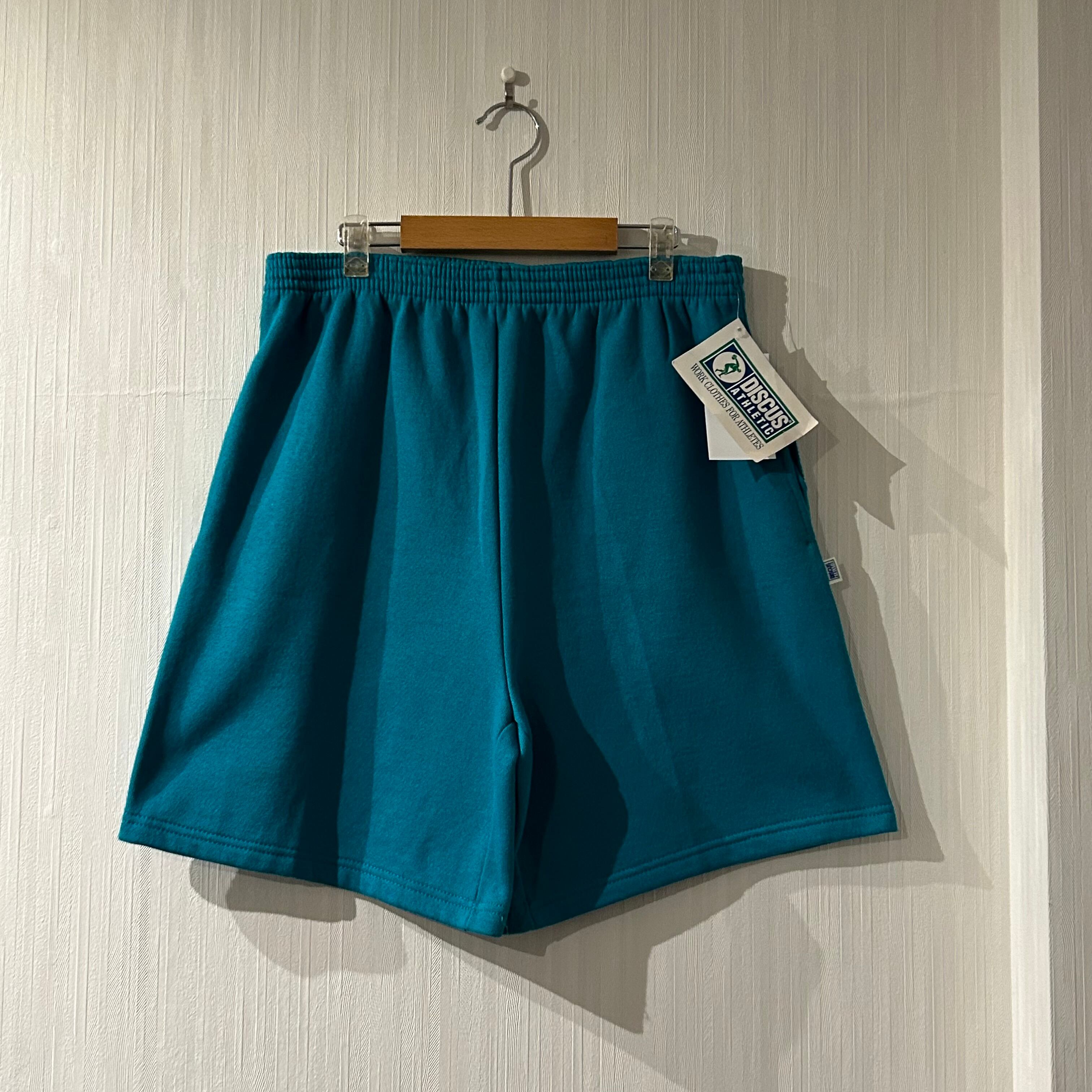 Dead Stock!! 1990s DISCUS ATHLETIC sweat shorts “green ”
