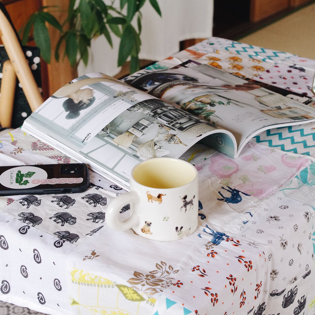 半 ハンドメイド 一枚仕立てのマルチクロス③ 半 ハンドメイド 一枚